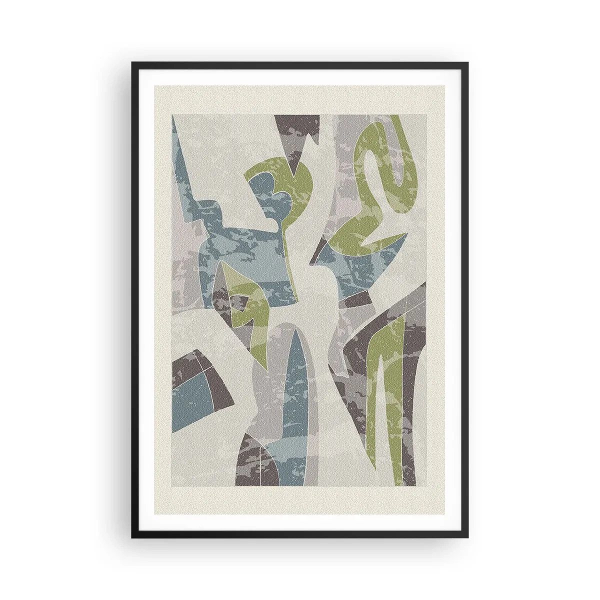 Poster in einem schwarzem Rahmen - Komposition hinter dem Glas - 70x100 cm