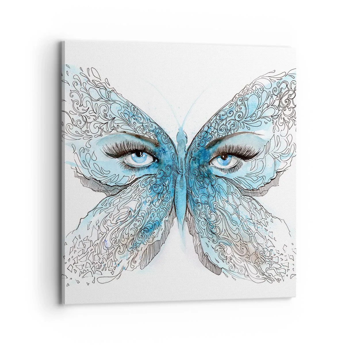 Bild auf Leinwand - Leinwandbild - Eros Blaumeise - 70x70 cm