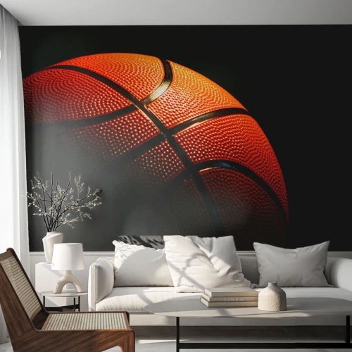 Fototapete Premium Sand - Schön wie ein Planet - Sport, Basketball, Basketball - 350x256 cm