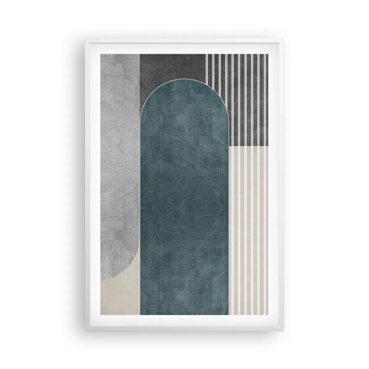 Poster in einem weißen Rahmen - Komposition auf der Ebene - 61x91 cm