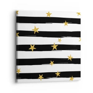 Bild auf Leinwand - Leinwandbild - Wir wurden alle unter einem glücklichen Stern geboren - 30x30 cm