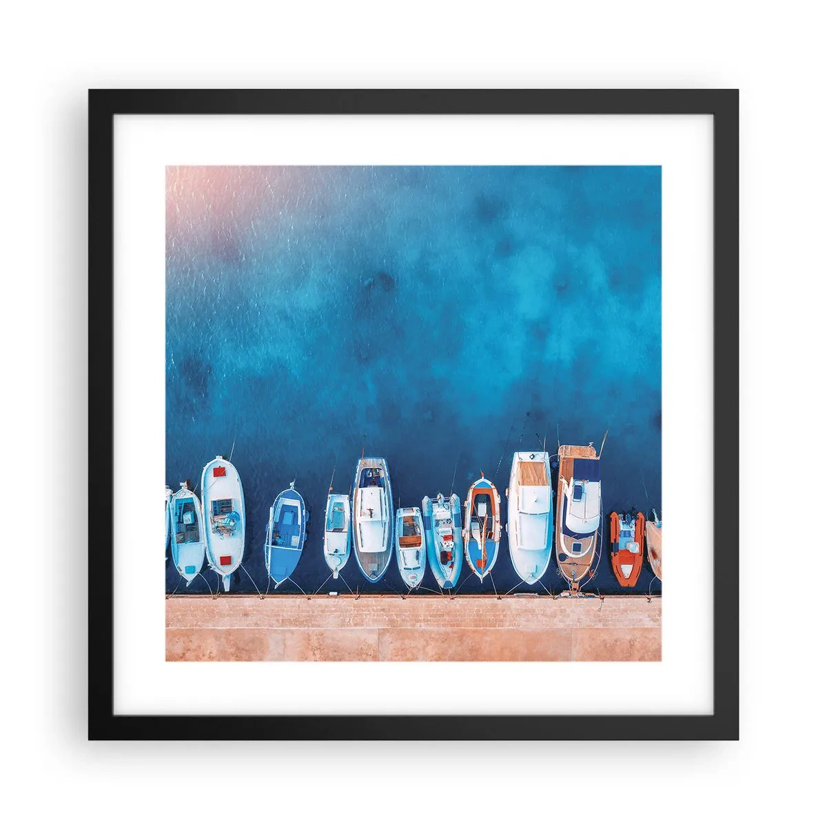 Poster in einem schwarzem Rahmen - In einer Reihe - 40x40 cm