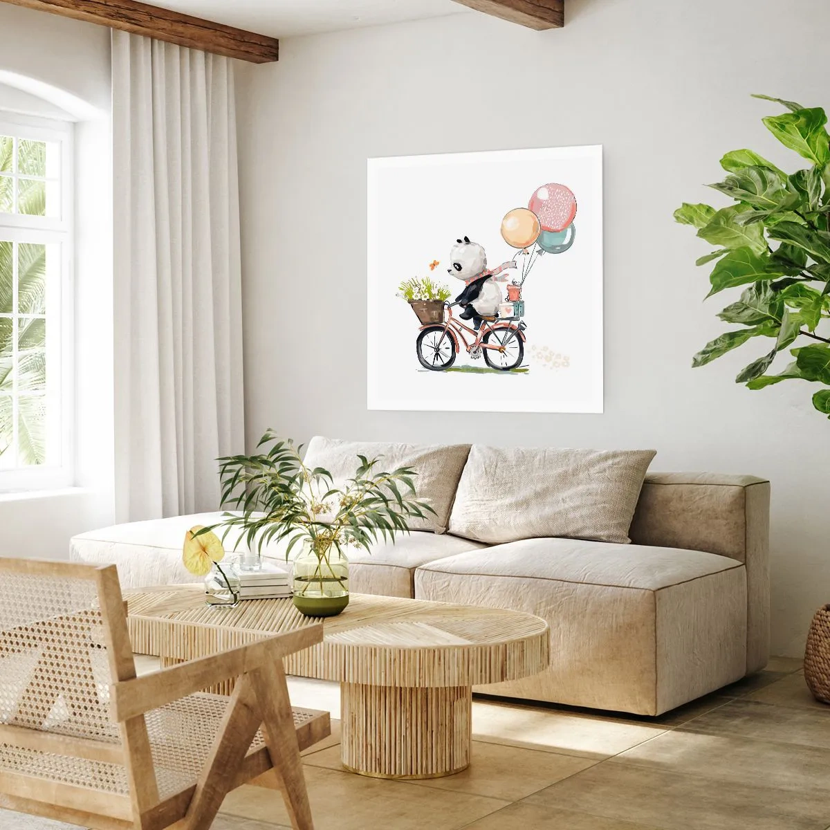 Poster - Glücklicher Tag - 60x60 cm