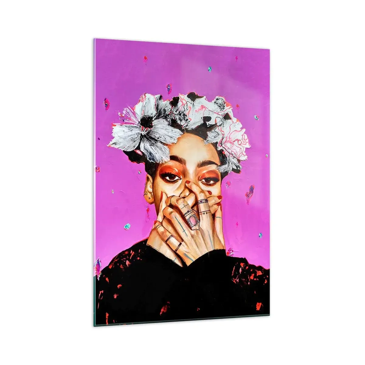 Glasbild - Bild auf glas - Bisschen verrückt - 70x100 cm