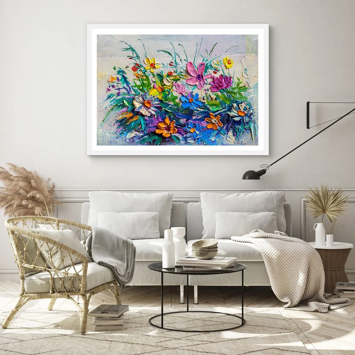 Poster in einem weißen Rahmen - Überhaupt kein Stillleben - 50x40 cm