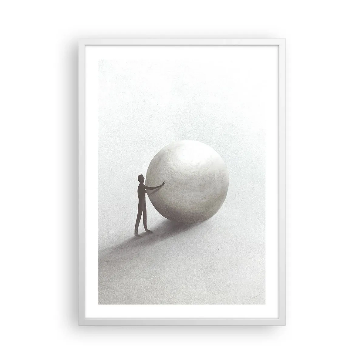 Poster in einem weißen Rahmen - Das Spiel des Lebens - 50x70 cm