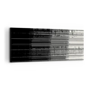 Bild auf Leinwand - Leinwandbild - Wellen und Vibrationen - 100x40 cm