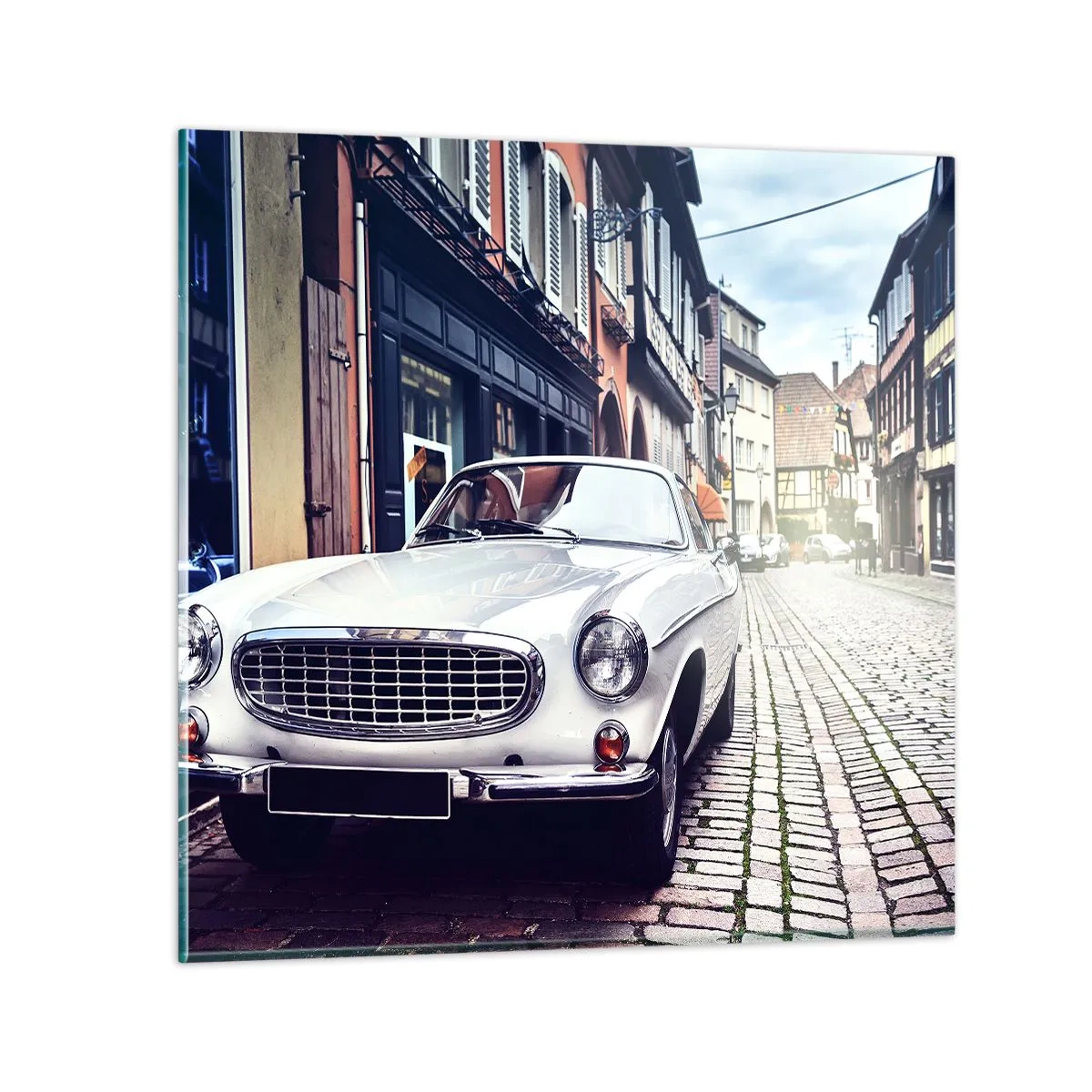 Glasbild - Bild auf glas - Die Vergangenheit ist heute - 60x60 cm