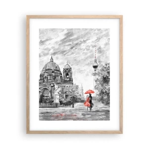 Poster in einem Rahmen aus heller Eiche - Berliner Treffen - 40x50 cm