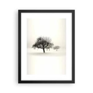 Poster in einem schwarzem Rahmen - Winterschlaf - 30x40 cm