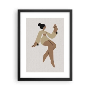 Poster in einem schwarzem Rahmen - Eine anmutige Form - 30x40 cm