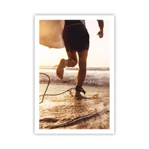 Poster - Um die Welle zu treffen - 61x91 cm