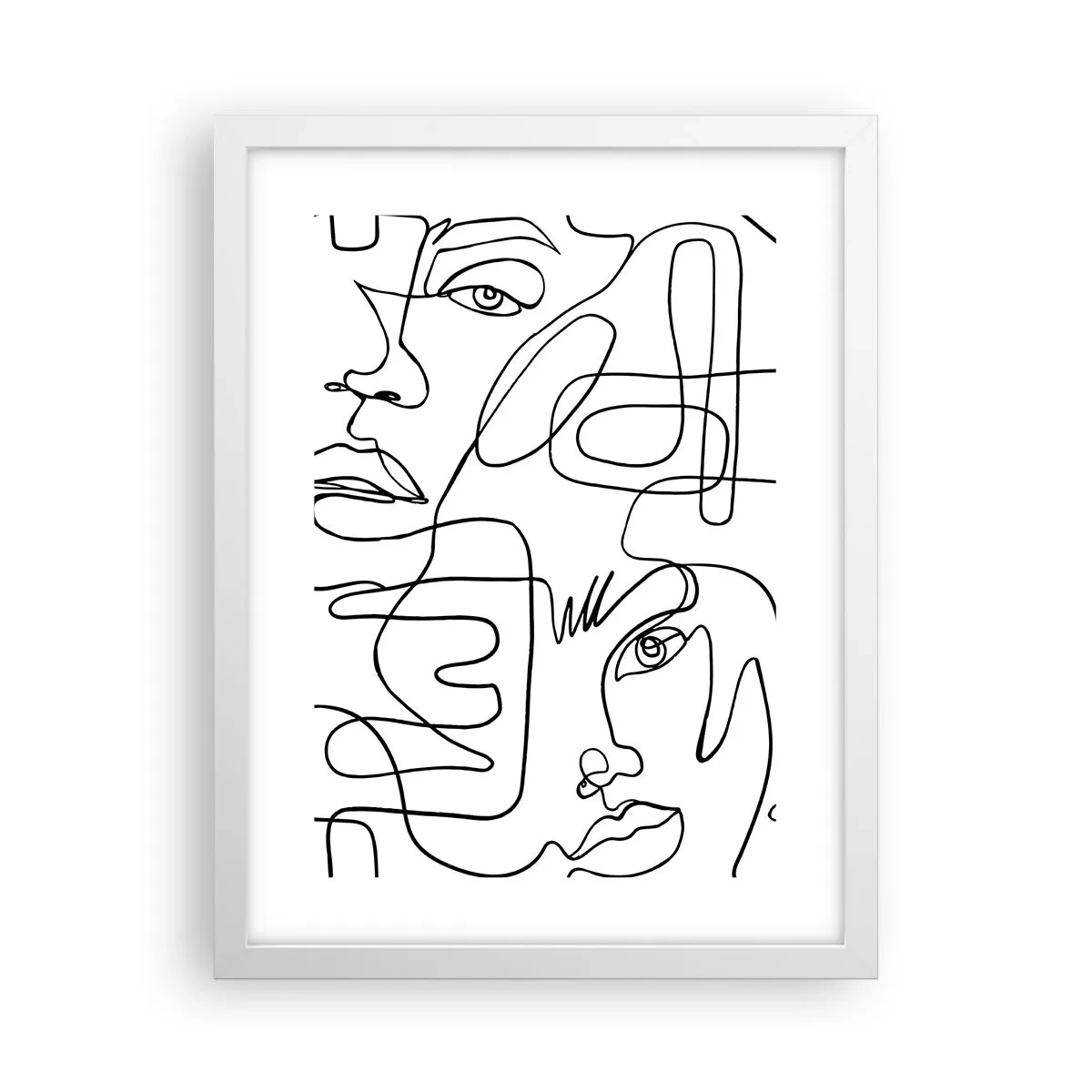 Poster in einem weißen Rahmen - In verworrenen Gefühlen - 30x40 cm