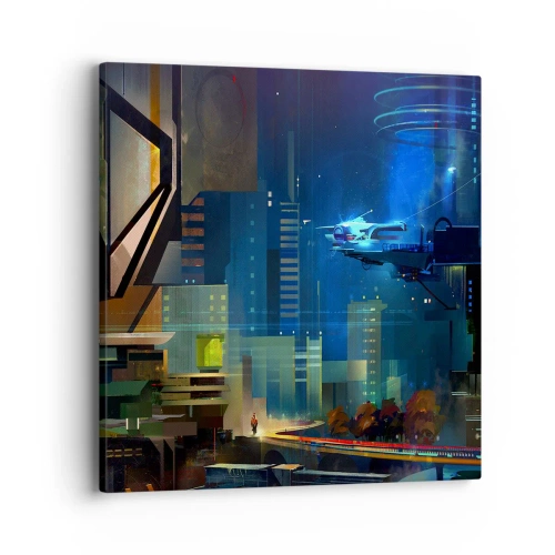 Bild auf Leinwand - Leinwandbild - In naher Zukunft - 40x40 cm