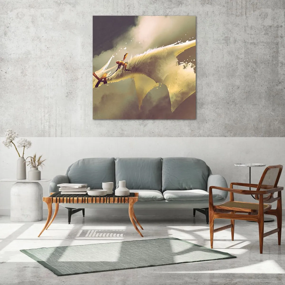 Glasbild - Bild auf glas - Die Welt zur Rettung - 60x60 cm