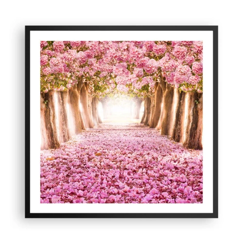 Poster in einem schwarzem Rahmen - Der Weg ins Paradies - 60x60 cm