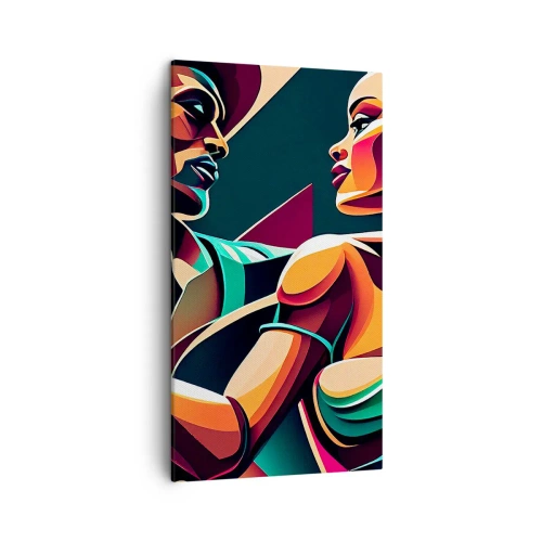 Bild auf Leinwand - Leinwandbild - Im Rhythmus des Herzens - 45x80 cm