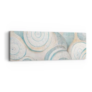 Bild auf Leinwand - Leinwandbild - Was verbirgt sich in der Muschel? - 90x30 cm