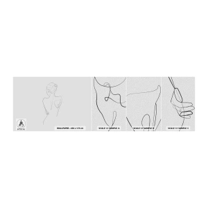 Fototapeten Muster Selbstklebend Deluxe Sticker - Körpermusik - Grafik, Körper, Stück - 100x30 cm