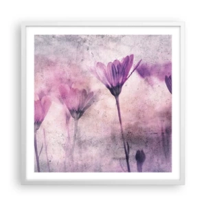 Poster in einem weißen Rahmen - Ein Blumentraum - 60x60 cm