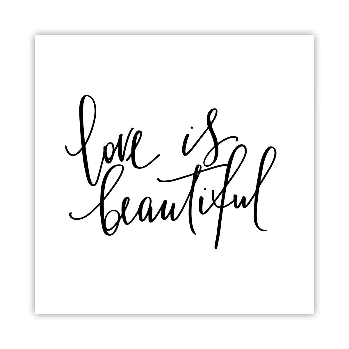 Poster - Lies und wiederhol - 40x40 cm