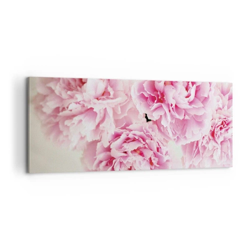 Bild auf Leinwand - Leinwandbild - In rosa Glamour - 100x40 cm