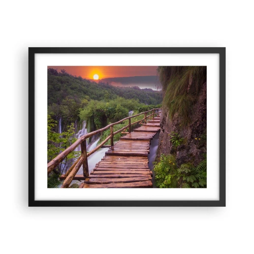 Poster in einem schwarzem Rahmen - Schönheit jenseits des Glaubens - 50x40 cm