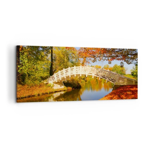 Bild auf Leinwand - Leinwandbild - Auf der weißen Seufzerbrücke - 100x40 cm