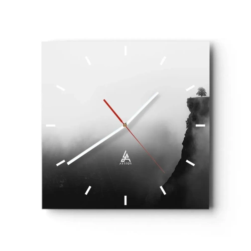 Wanduhr - Glasuhr - Am Rande der Welt - 40x40 cm