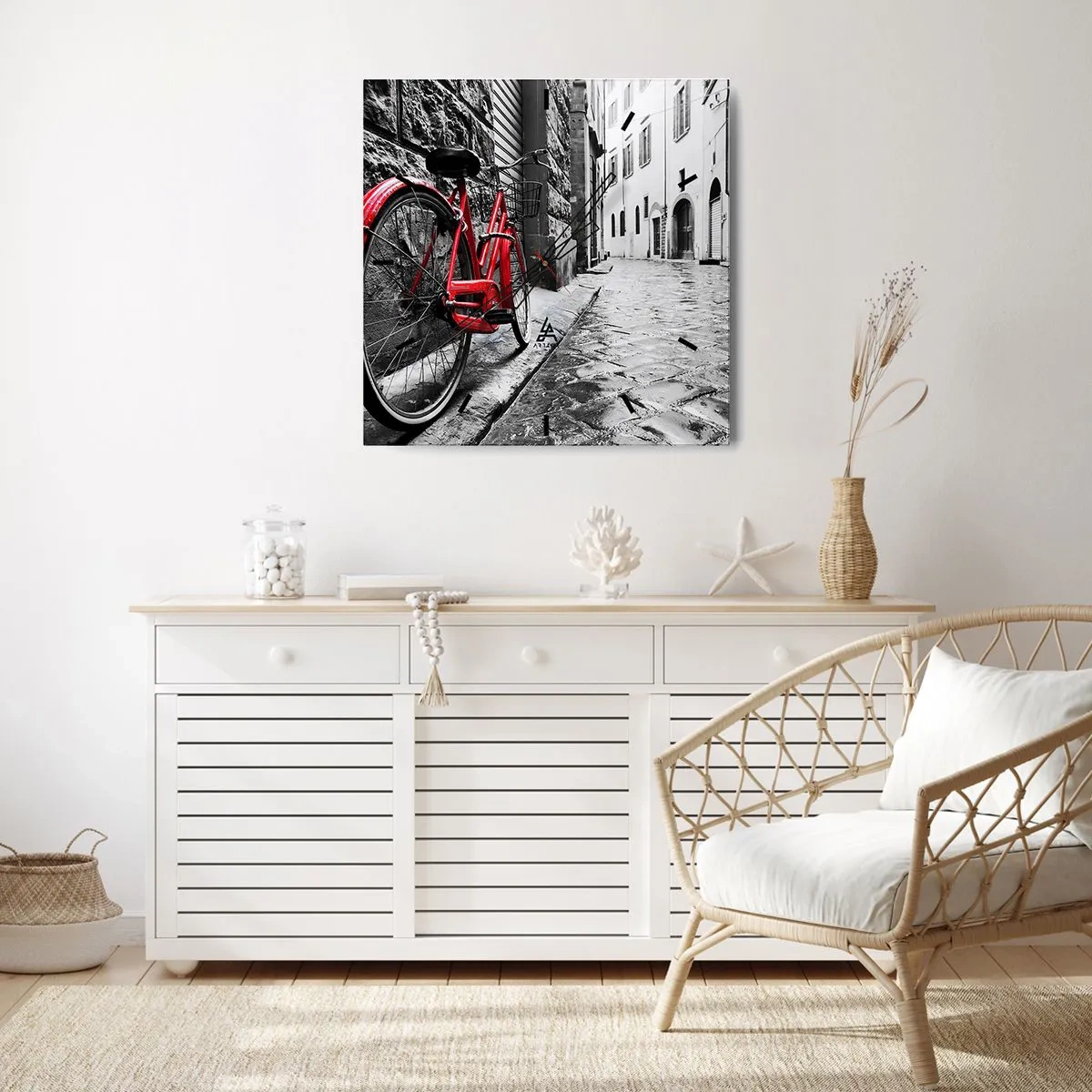 Wanduhr - Glasuhr - Wahre Schönheit wird nicht alt - 40x40 cm