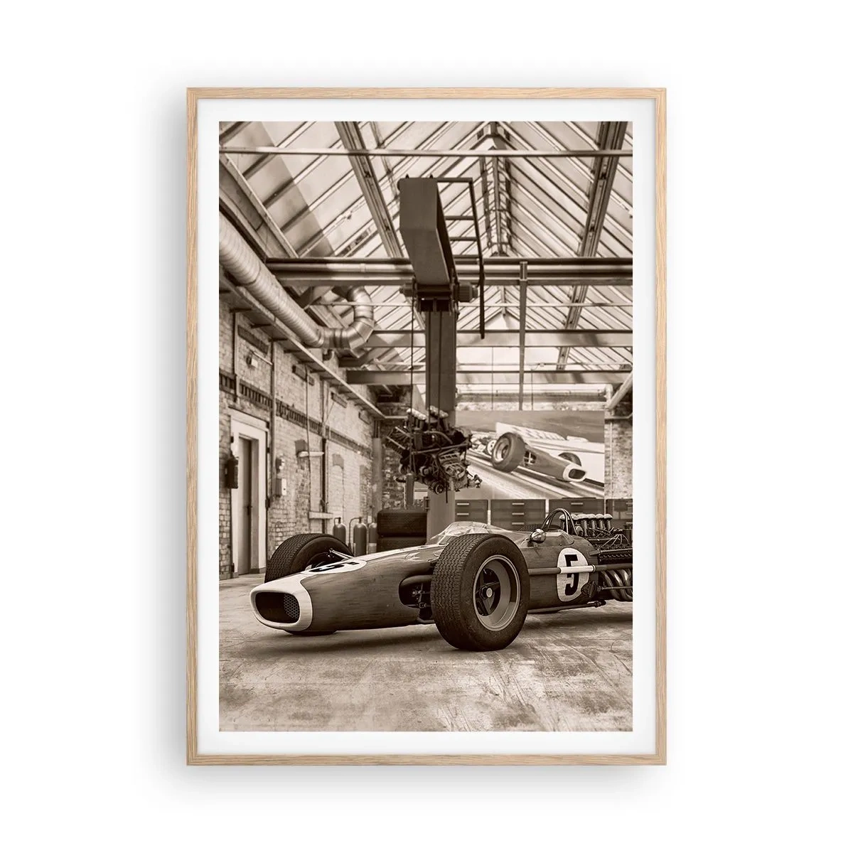 Poster in einem Rahmen aus heller Eiche - Die Siegerruhe - 70x100 cm