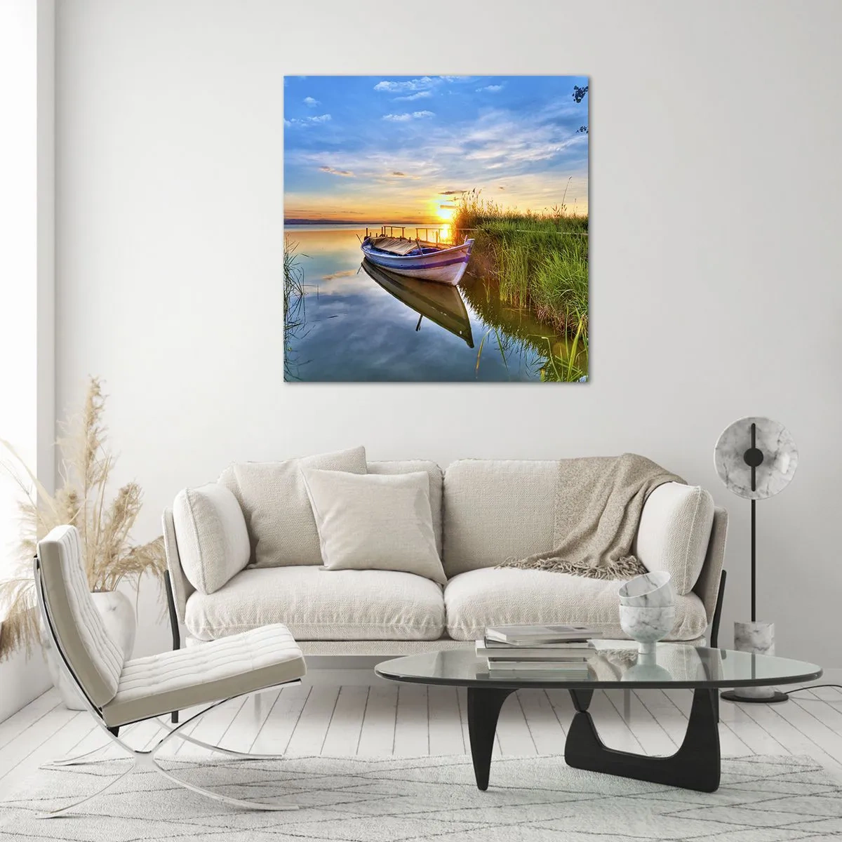 Glasbild - Bild auf glas - Bucht erfüllter Träume - 70x70 cm