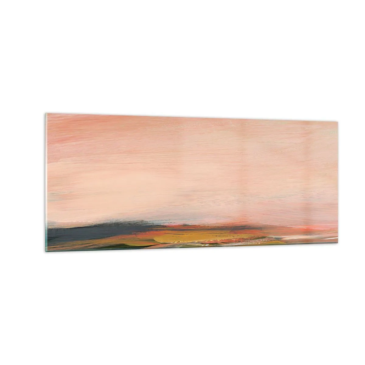Glasbild - Bild auf glas - In Rosatönen - 100x40 cm