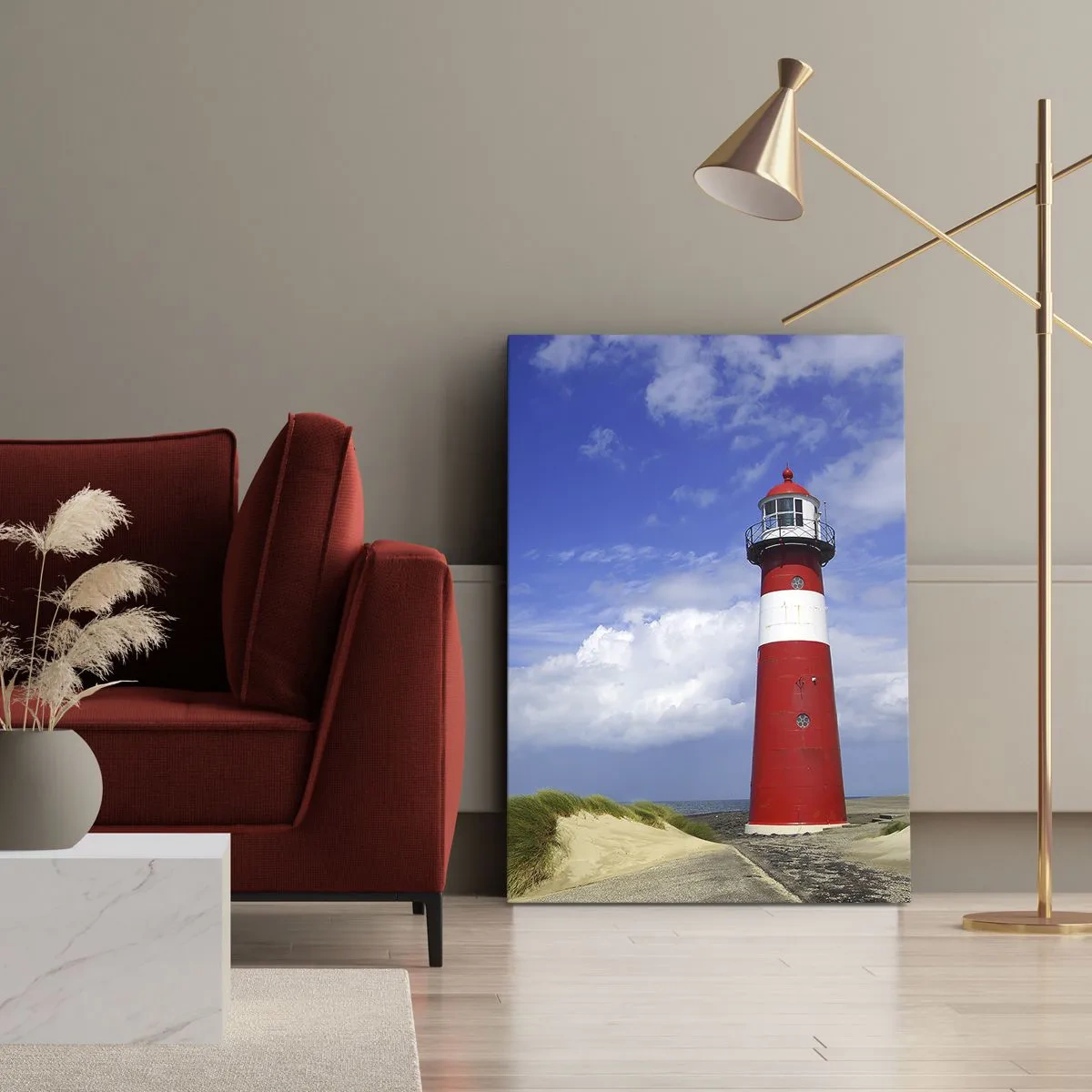 Bild auf Leinwand - Leinwandbild - Traum Einsamkeit - 45x80 cm