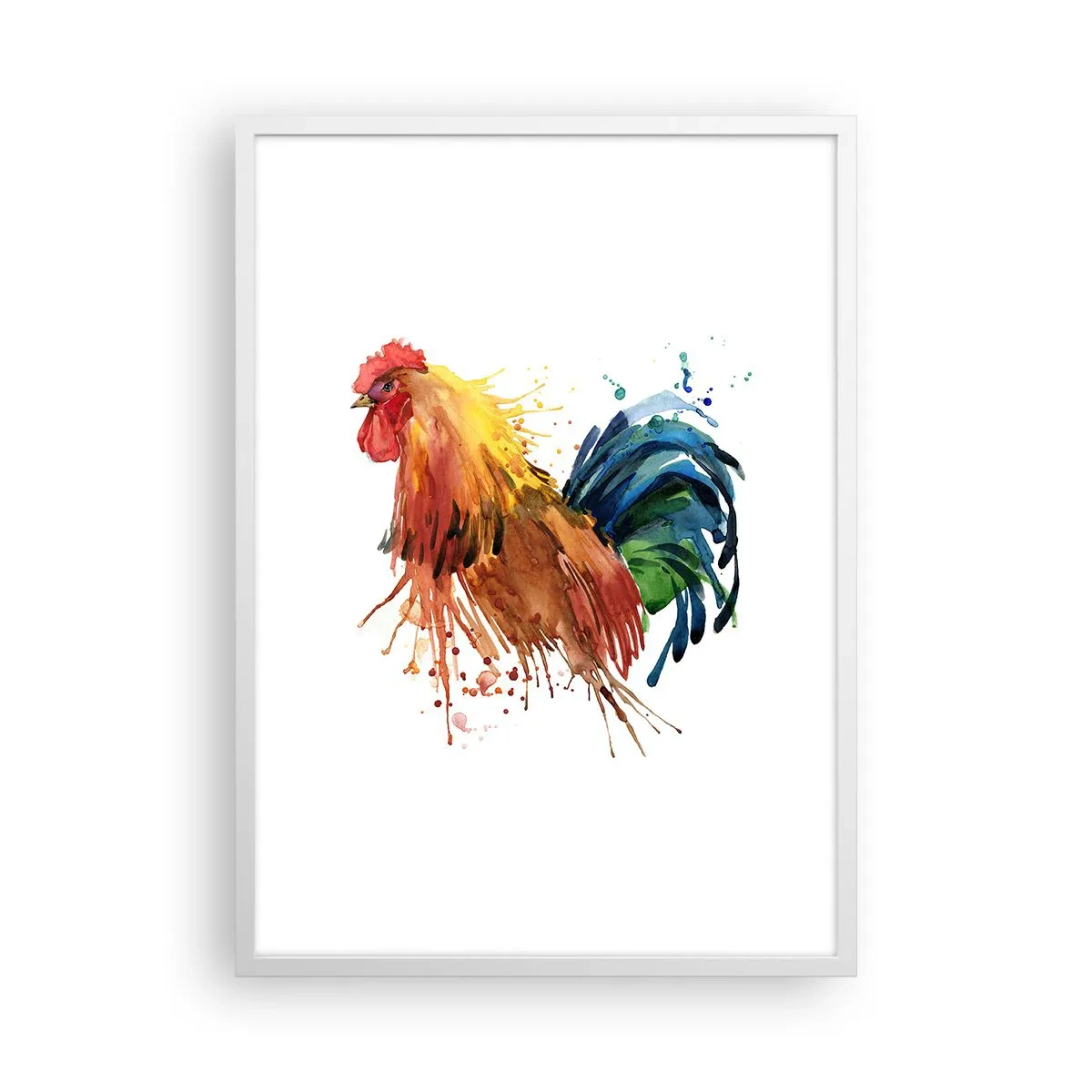 Poster in einem weißen Rahmen - Königliches Gewand, königlicher Stolz - 50x70 cm