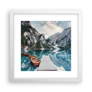 Poster in einem weißen Rahmen - Wir zeigen Ihnen Schönheit - 30x30 cm