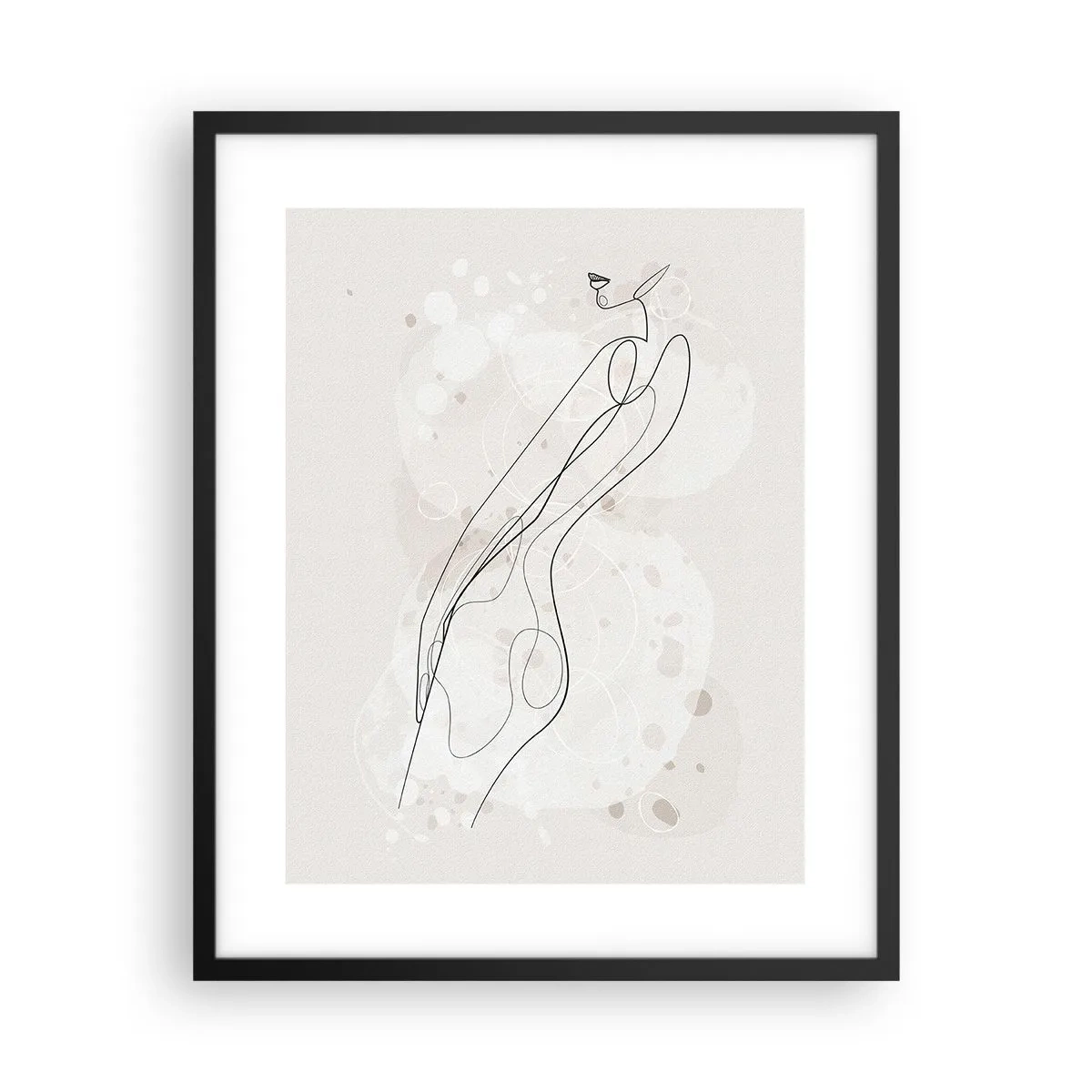 Poster in einem schwarzem Rahmen - Der Blick schweift - 40x50 cm