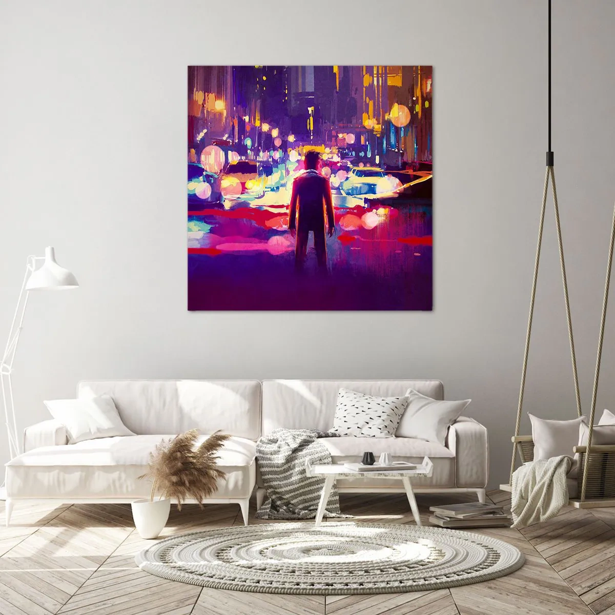 Bild auf Leinwand - Leinwandbild - Eingetaucht in das Licht - 30x30 cm