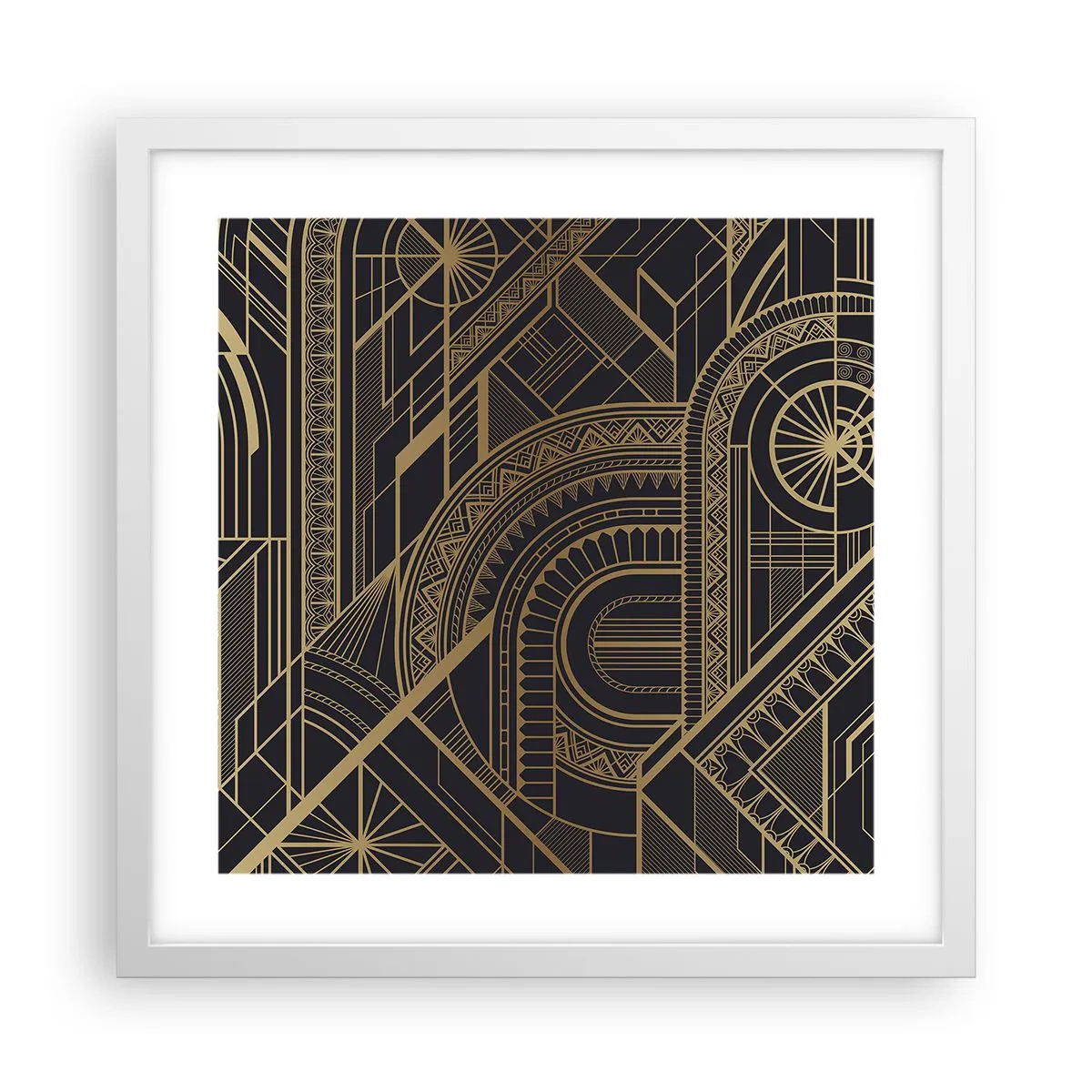 Poster in einem weißen Rahmen - Konzepte, Ideen, Pläne - 40x40 cm