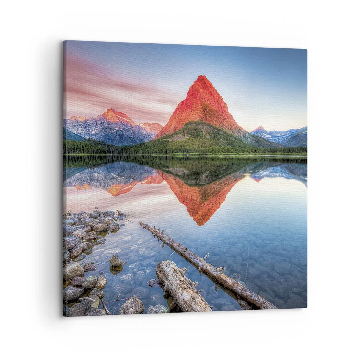 Bild auf Leinwand - Leinwandbild - Hitze und Kälte - 50x50 cm