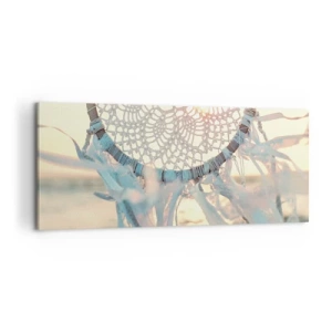 Bild auf Leinwand - Leinwandbild - Totem aus Spitze - 100x40 cm