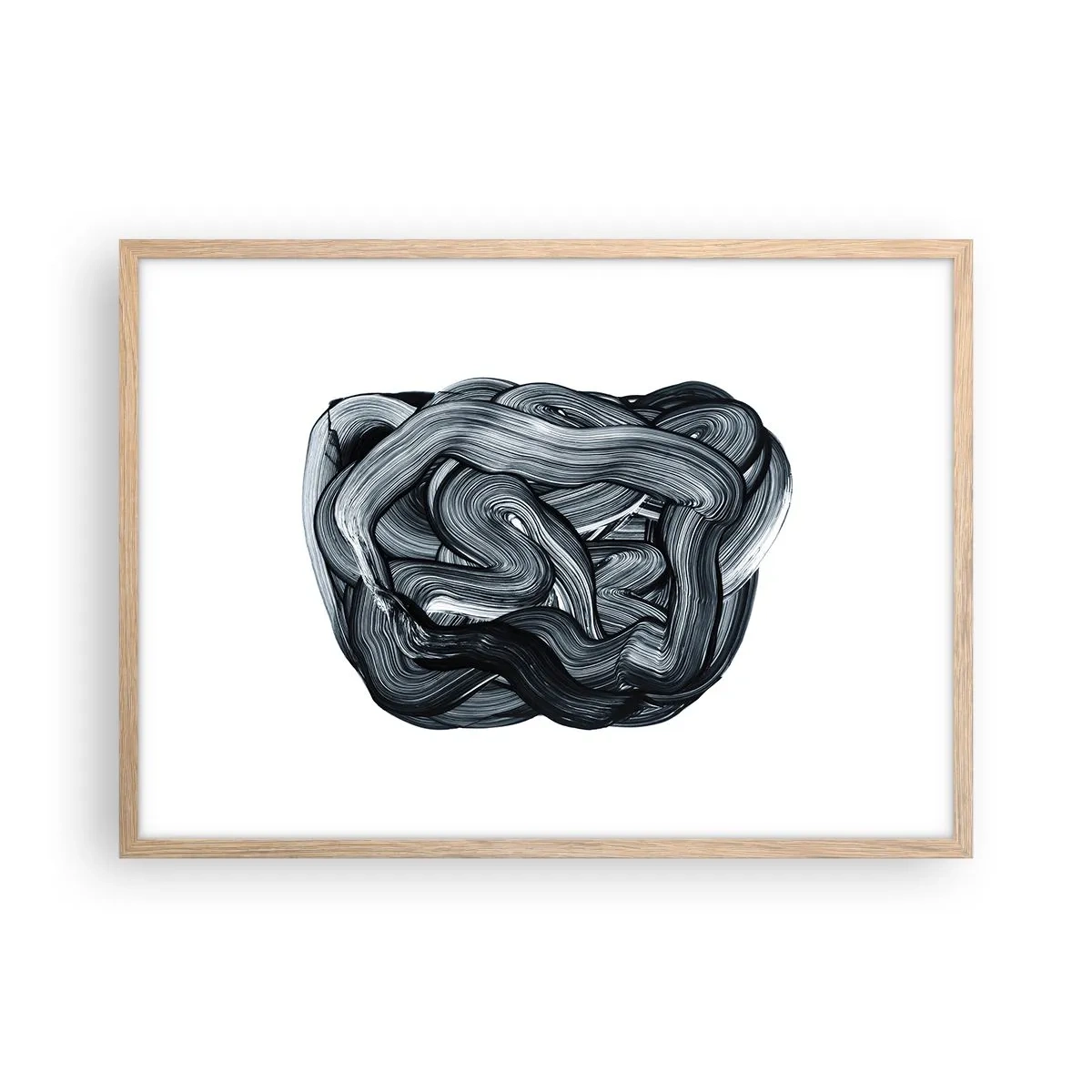 Poster in einem Rahmen aus heller Eiche - Es ist nicht so einfach - 70x50 cm