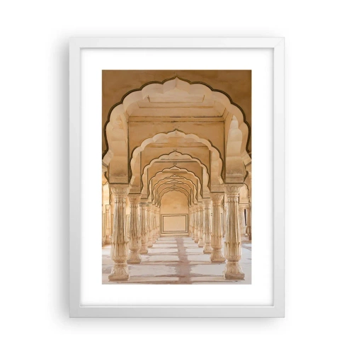 Poster in einem weißen Rahmen - Im Palast des Maharadschas - 30x40 cm