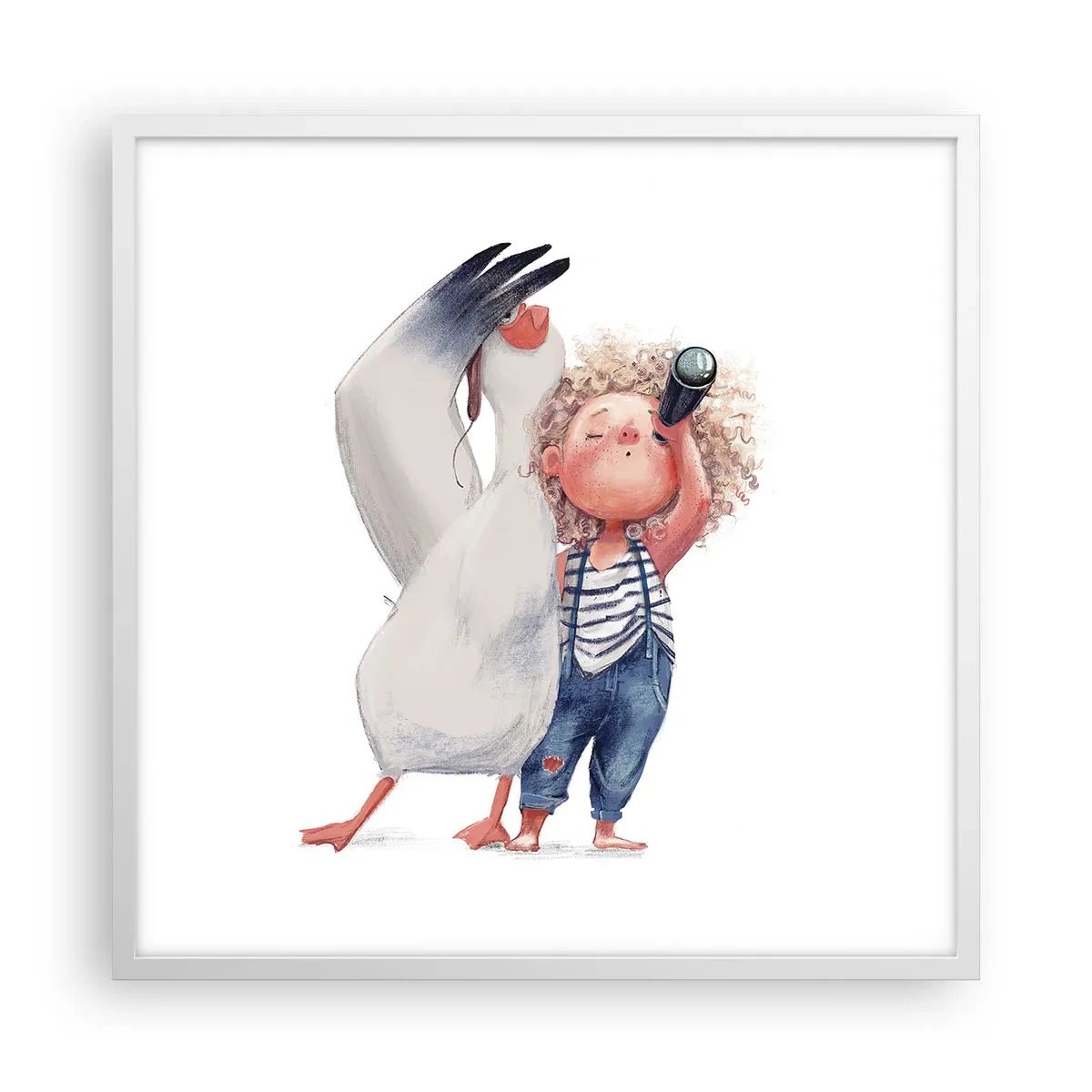 Poster in einem weißen Rahmen - Toller Reiseplan - 60x60 cm