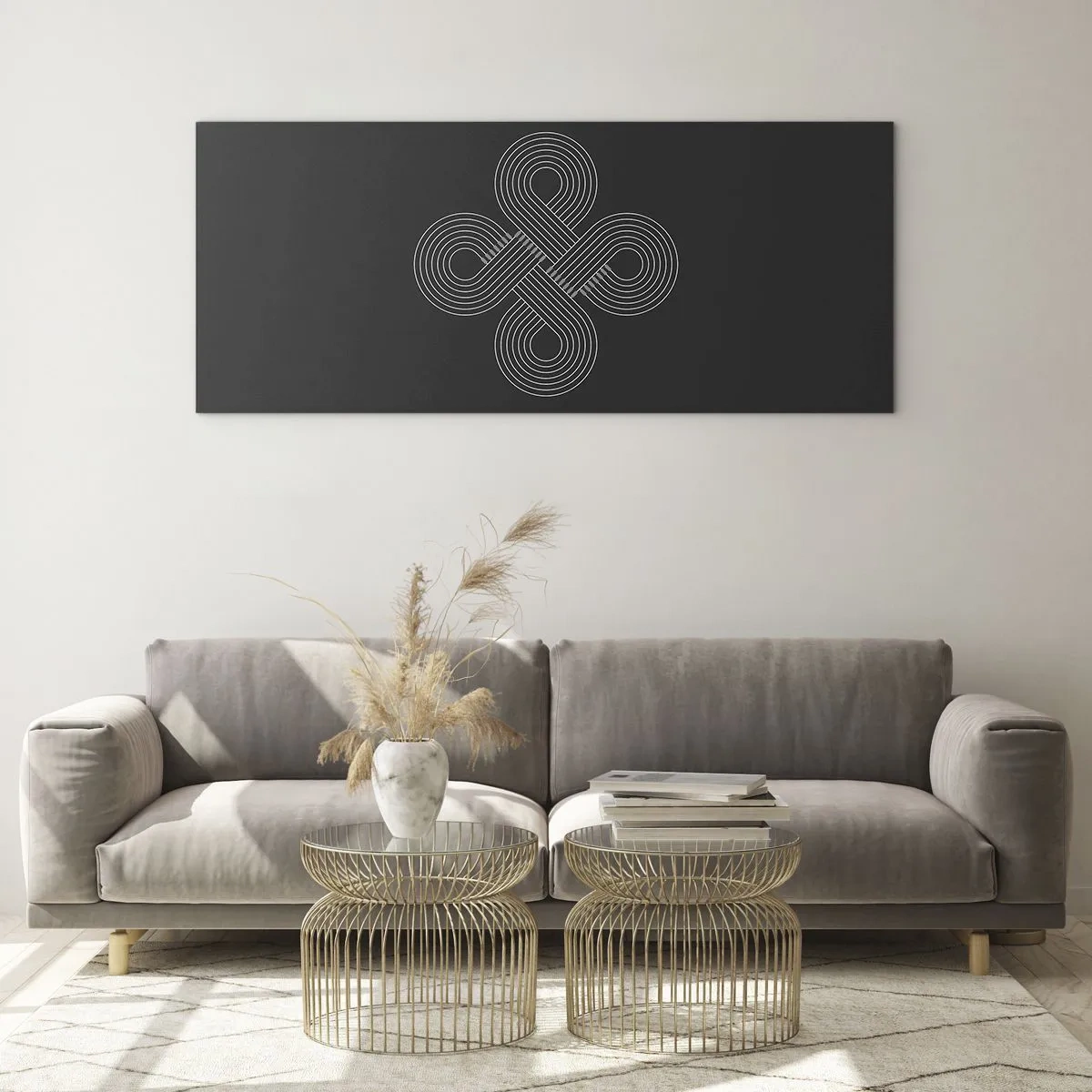 Glasbild - Bild auf glas - Im keltischen Geist - 90x30 cm