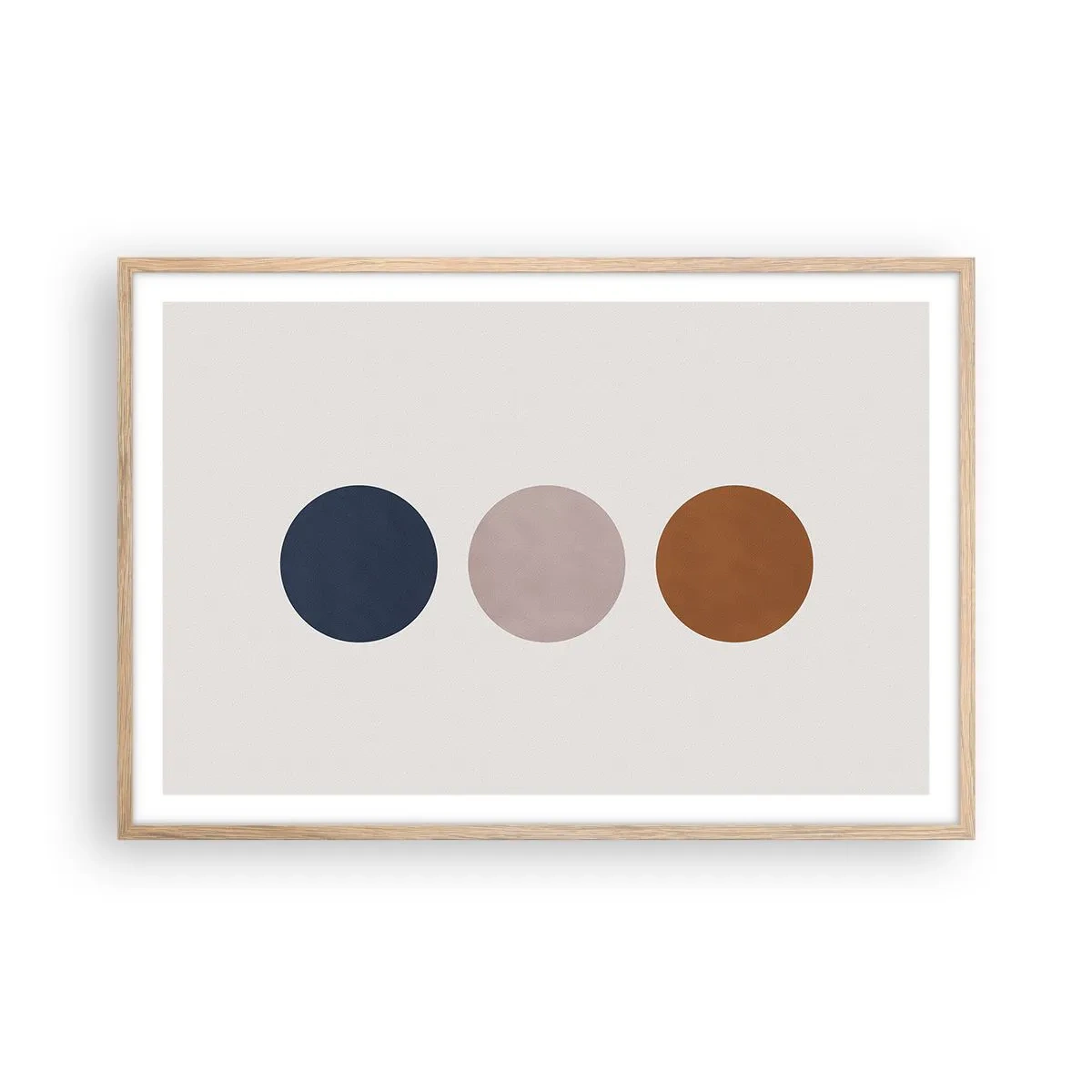 Poster in einem Rahmen aus heller Eiche - Ein Symbol für Exzellenz - 91x61 cm