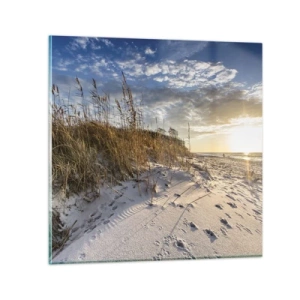 Glasbild - Bild auf glas - Einladung zu einem Spaziergang - 40x40 cm