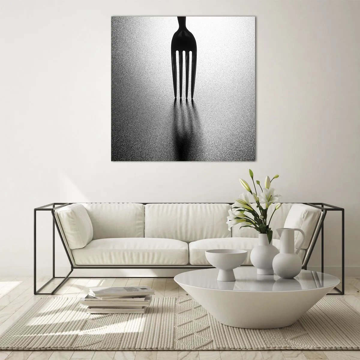 Glasbild - Bild auf glas - Licht und Schatten - 70x70 cm