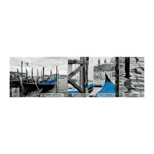 Fototapeten Muster Premium Canvas - Nachdenkliches Venedig - Stadt, Venedig, Italien - 100x30 cm