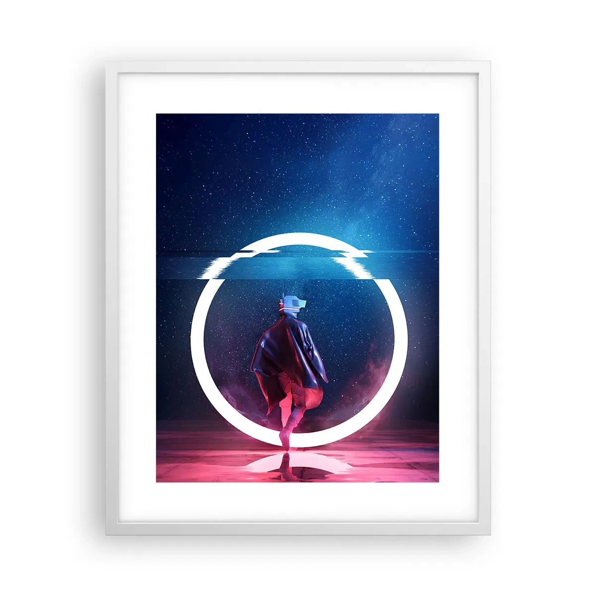 Poster in einem weißen Rahmen - Zwischen den Welten - 40x50 cm